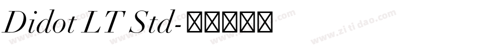 Didot LT Std字体转换